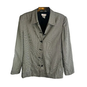 Talbots Houndstooth‎ Suit Jacket Size 12